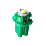 Led bulb 1 smd 3030 super bright, socket T5 B8.3D, green color, for dashboard and center console